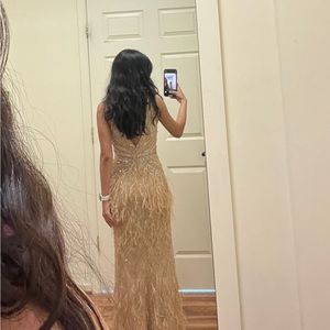 Jovani prom dress adorned with shimmering rhinestones